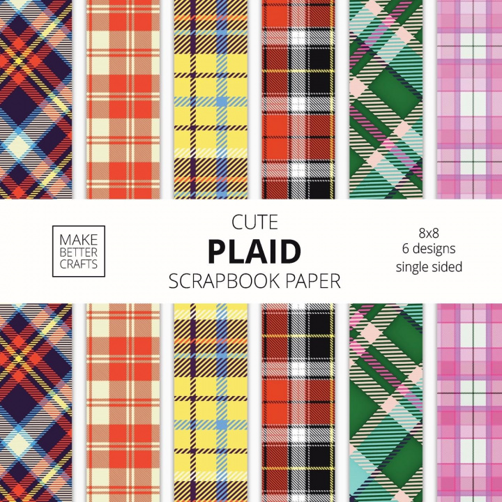 Kniha Cute Plaid Scrapbook Paper 