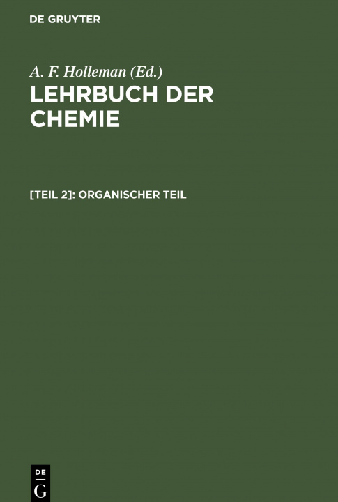 Boek Organischer Teil No Contributor