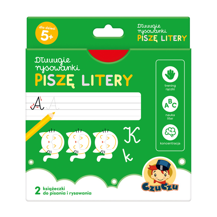 Boek Dłuuugie rysowanki Piszę litery 5+ Opracowanie Zbiorowe