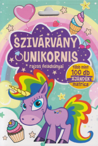 Boek Szivárvány unikornis rajzos feladványai 