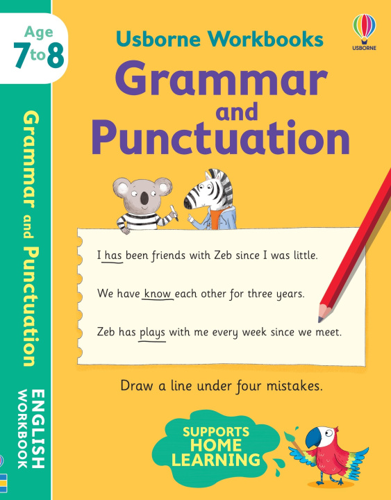Carte Usborne Workbooks Grammar and Punctuation 7-8 Hannah Watson