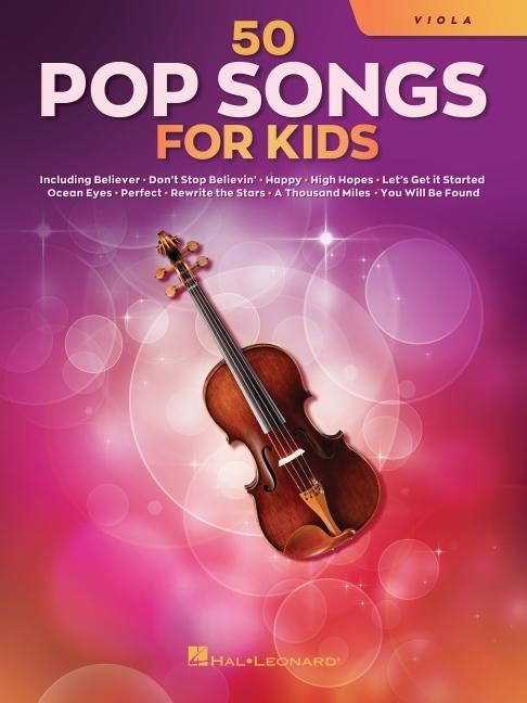 Könyv 50 Pop Songs for Kids for Viola 