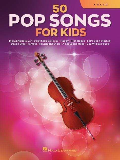 Kniha 50 Pop Songs for Kids for Cello 