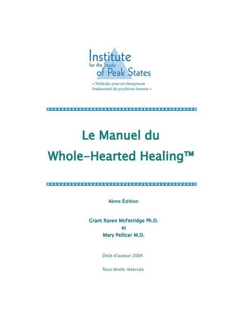 Книга manuel du&#8232; Whole-Hearted Healing Mary Pellicer