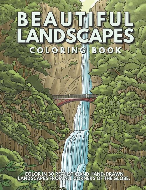 Kniha Beautiful Landscapes Coloring Book 