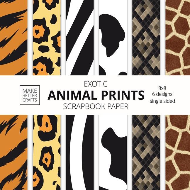 Kniha Exotic Animal Prints Scrapbook Paper 