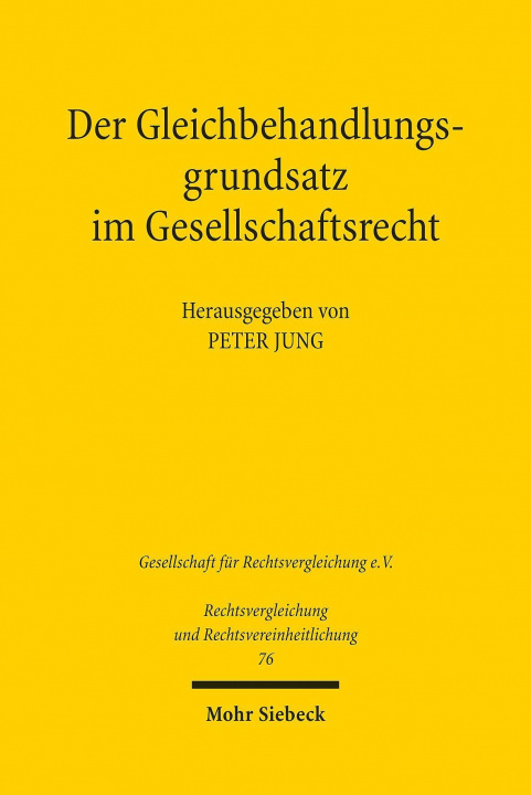 Kniha Der Gleichbehandlungsgrundsatz im Gesellschaftsrecht 