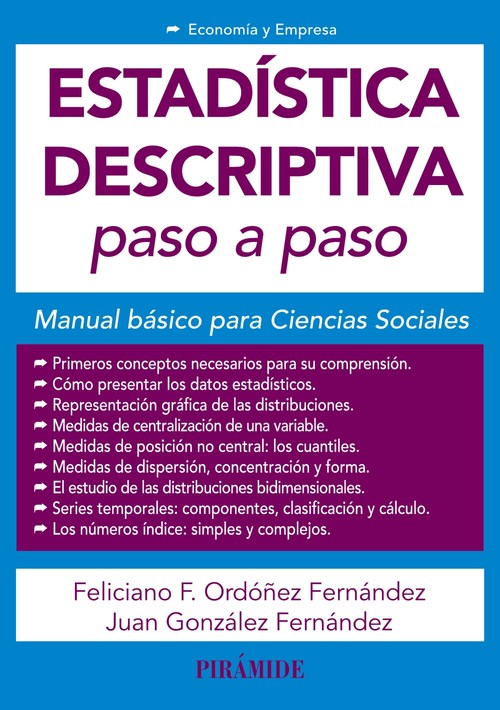 Книга Estadística descriptiva paso a paso FELICIANO F. ORDOÑEZ FERNANDEZ