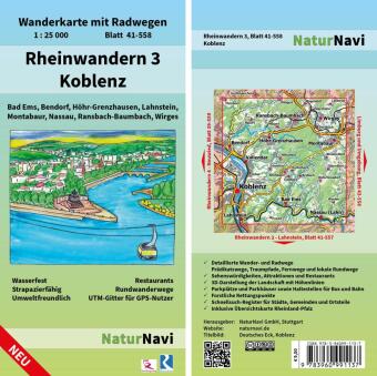 Nyomtatványok Rheinwandern 3 - Koblenz 1:25 000 
