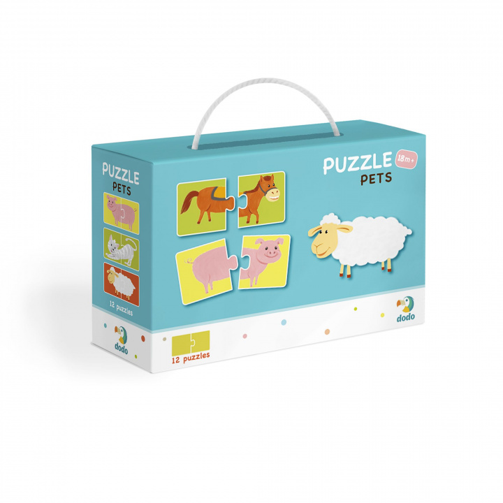 Joc / Jucărie Puzzle 12 Duo Połówki Zwierzęta DOP300115 