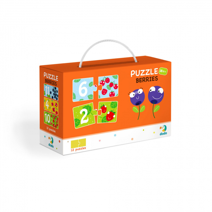Hra/Hračka Puzzle 12 Duo Cyferki Jagódki DOP300116 