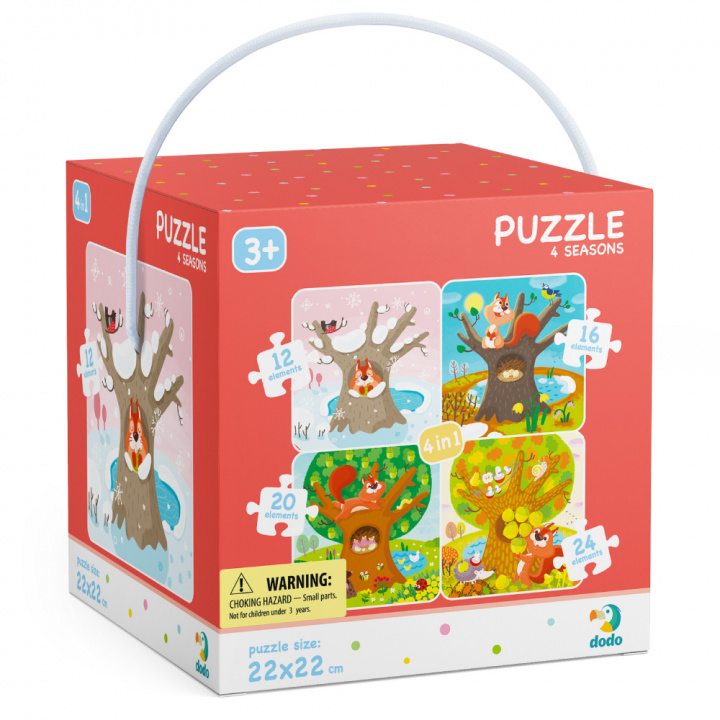 Gra/Zabawka Puzzle 4w1 Pory Roku DOP300125 