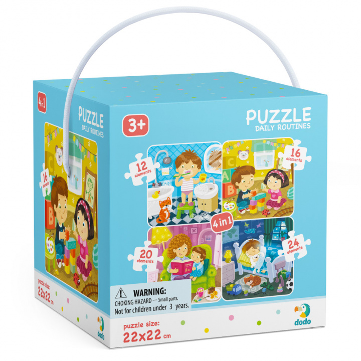 Hra/Hračka Puzzle 4w1 Mój Dzień DOP300130 