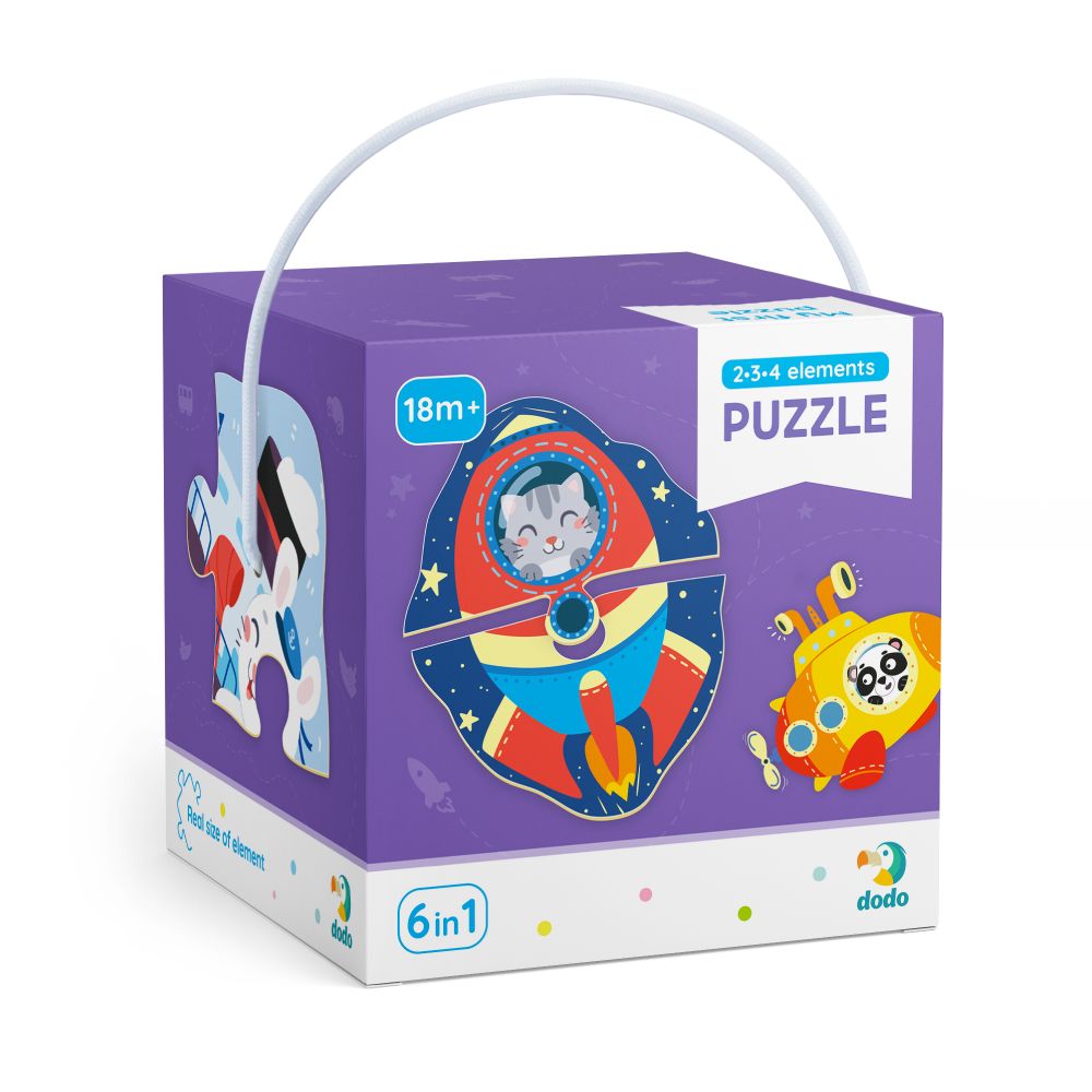 Hra/Hračka Puzzle 6w1 (2,3,4) Transport DOP300154 