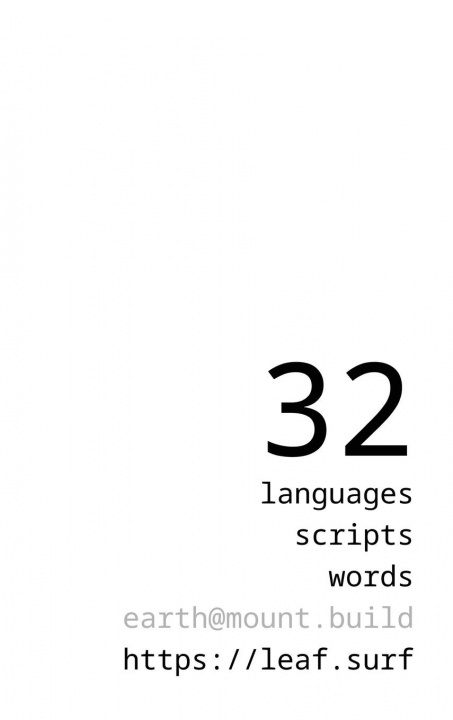 Kniha 32 Languages, 32 Words 
