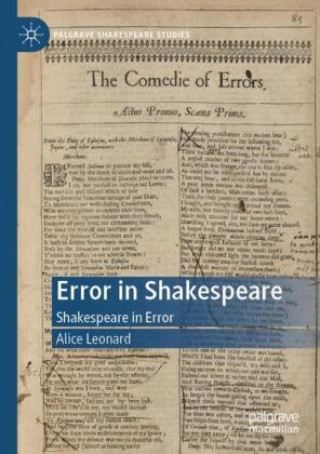 Knjiga Error in Shakespeare Alice Leonard