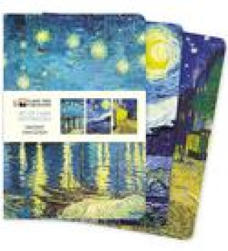 Naptár/Határidőnapló Vincent van Gogh Set of 3 Midi Notebooks 