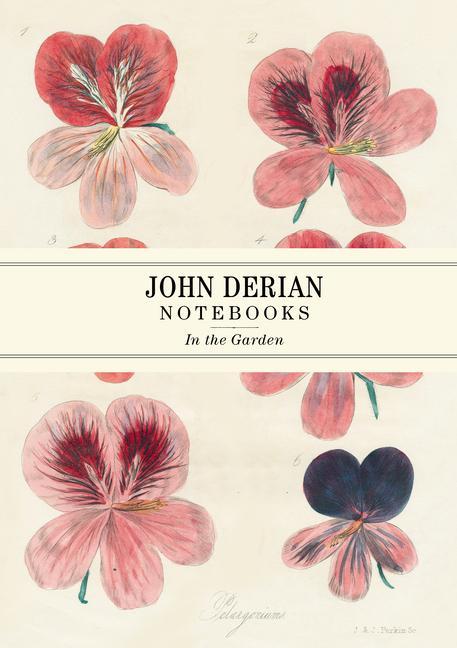 Naptár/Határidőnapló John Derian Paper Goods: In the Garden Notebooks 