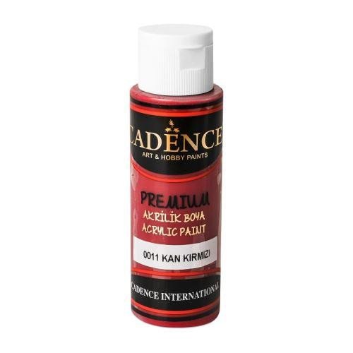 Papírenské zboží Akrylová barva Cadence Premium - Temně červená / 70 ml Cadence