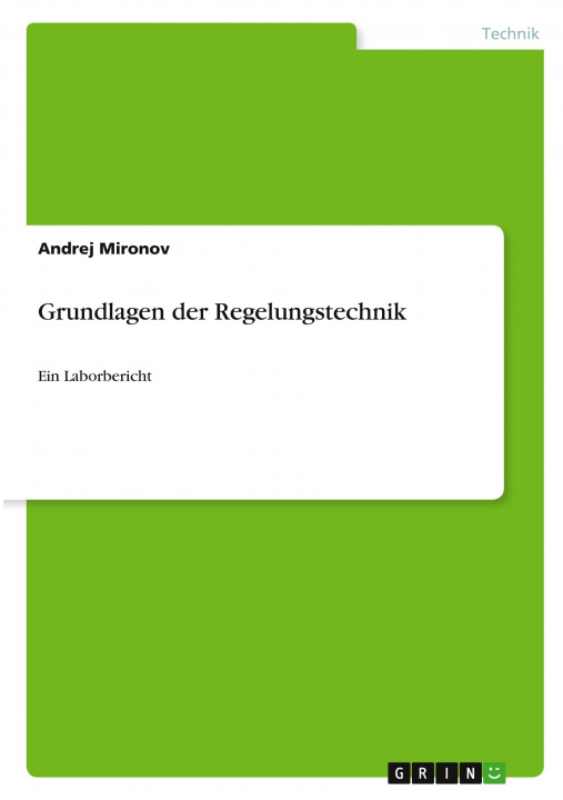 Libro Grundlagen der Regelungstechnik Andrej Mironov