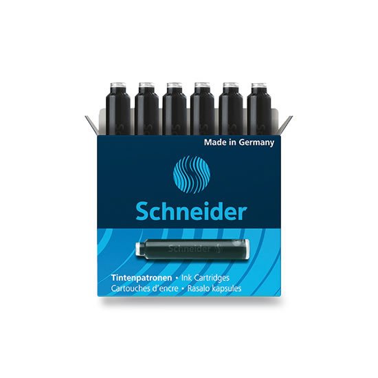 Papírenské zboží Inkoustové bombičky Schneider, 6 ks modré 