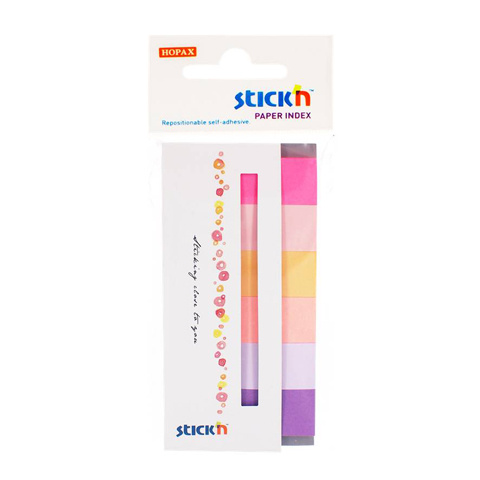Papírenské zboží Samolepicí záložky Stick'n Paper Index spring, 45 x 15 mm, 6 x 30 ks 