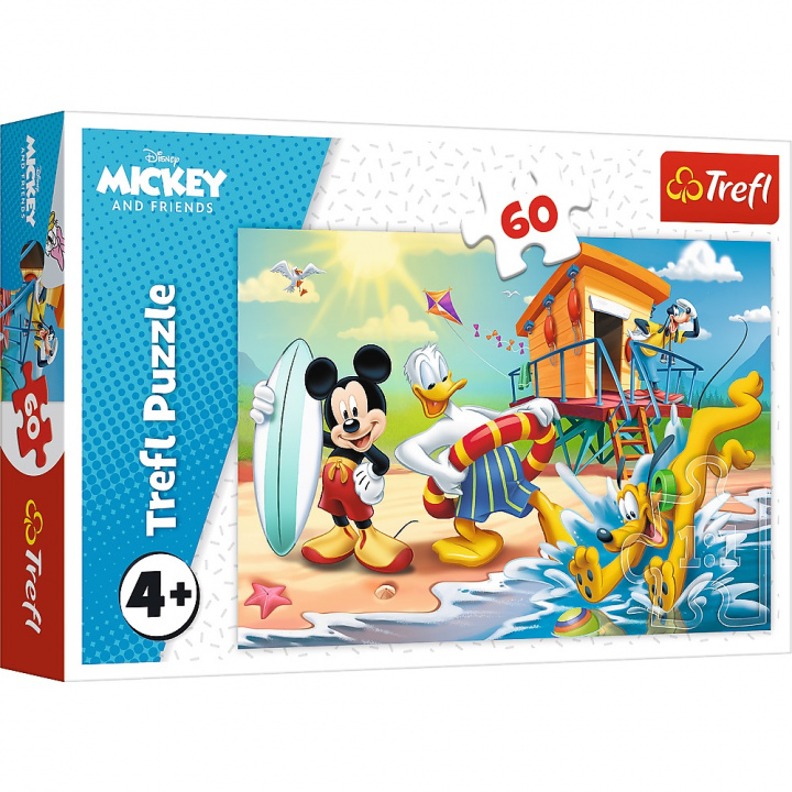Játék Puzzle Mickey Mouse na pláži 
