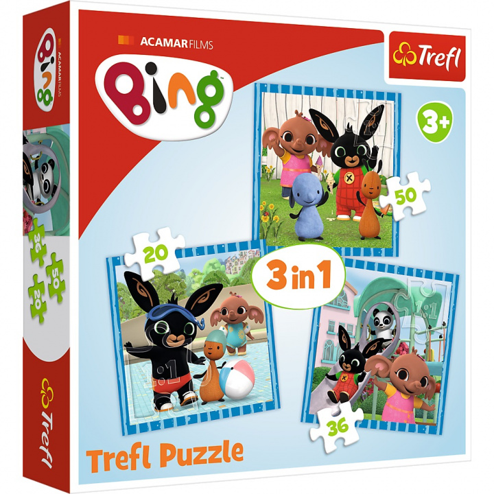 Játék Puzzle Bing Zábava s přáteli 3v1 
