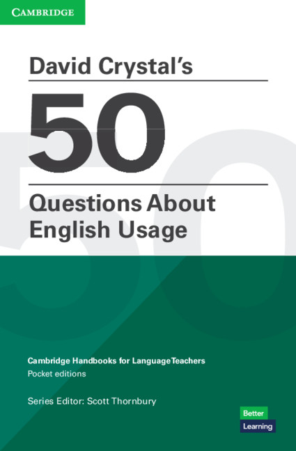 Kniha David Crystal's 50 Questions About English Usage Pocket Editions David Crystal