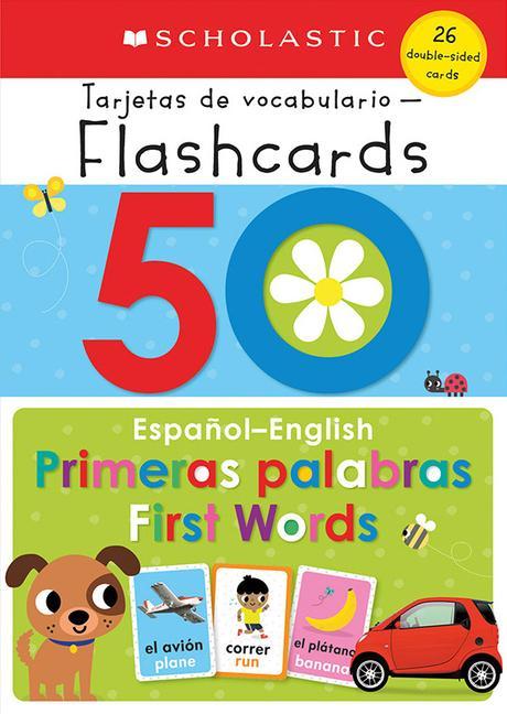 Carte 50 Spanish-English First Words: Scholastic Early Learners (Flashcards) 