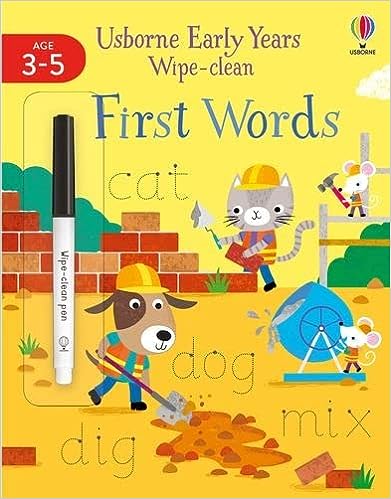 Carte Early Years Wipe-Clean First Words Jessica Greenwell