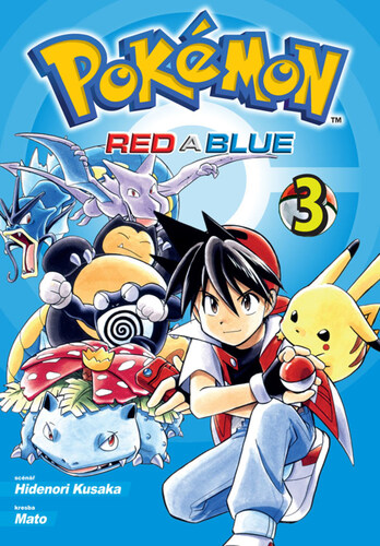 Książka Pokémon Red a Blue 3 Hidenori Kusaka