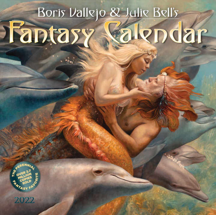 Calendar / Agendă 2022 Boris Vallejo & Julie Bells Fantasy Wall Calenar Julie Bell
