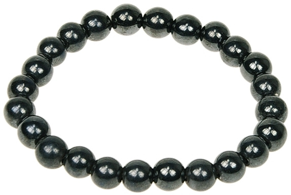 Knjiga Bracelet Hématite Perles rondes 8 mm 