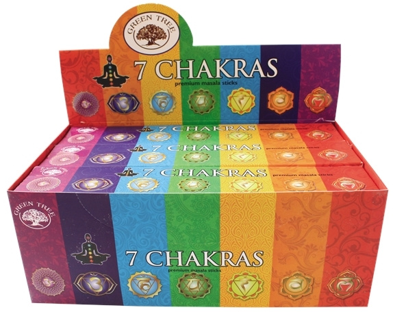 Gioco/giocattolo Encens Green Tree 7 Chakras - 15 grs 