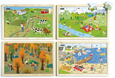 Kniha Puzzles en bois La Nature 