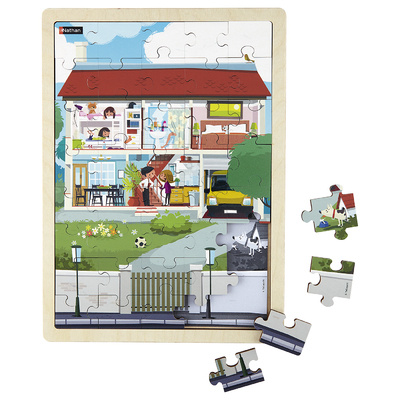 Carte Puzzle juxtaposable - Maison 