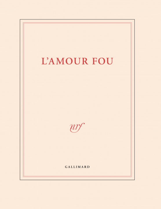 Kniha Grand carnet de dessin "L'amour fou" (papeterie) 