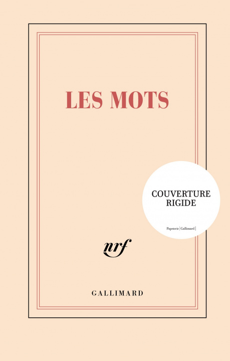 Könyv Carnet rigide "Les mots" (papeterie) GALLIMARD