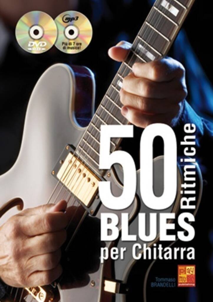 Buch 50 RITMICHE BLUES PER CHITARRA (BOOK/CD/DVD) +DVD BRANDELLI