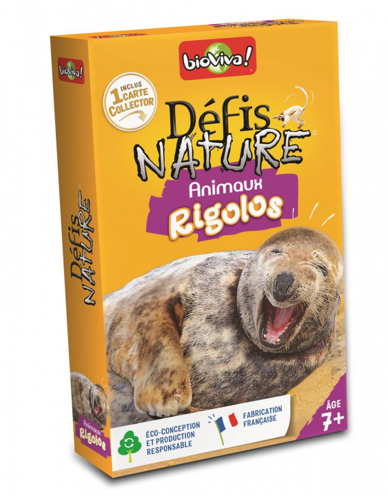 Carte DEFIS NATURE - ANIMAUX RIGOLOS BIOVIVA EDITIONS