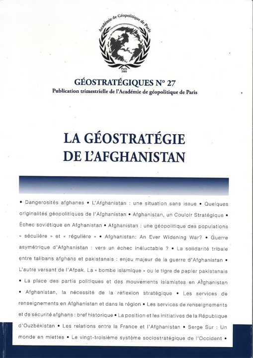 Carte LA GEOSTRATEGIE DE L'AFGHANISTAN RASTBEEN (dir)