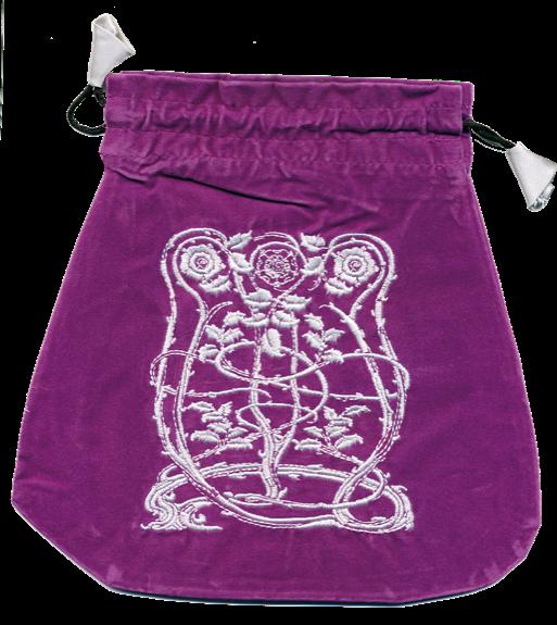 Carte Bourse Velours Violet - Art nouveau 