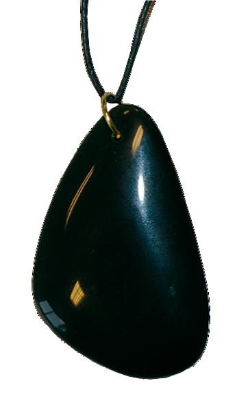 Carte Pendentif Obsidienne - Grand modèle 