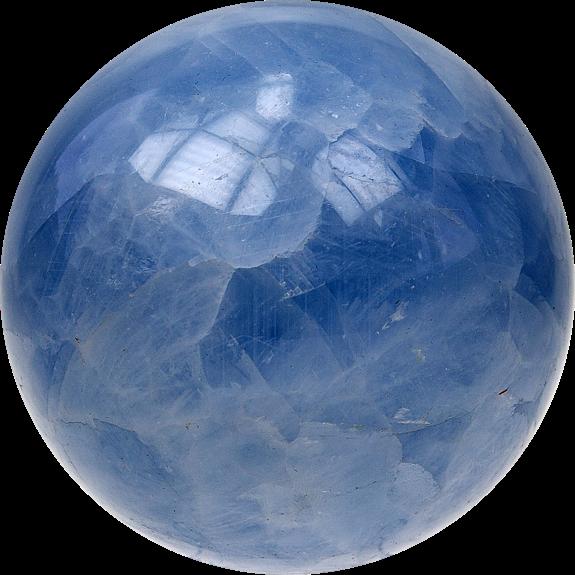 Knjiga Sphère Calcite Bleue Madagascar - 4 cm 