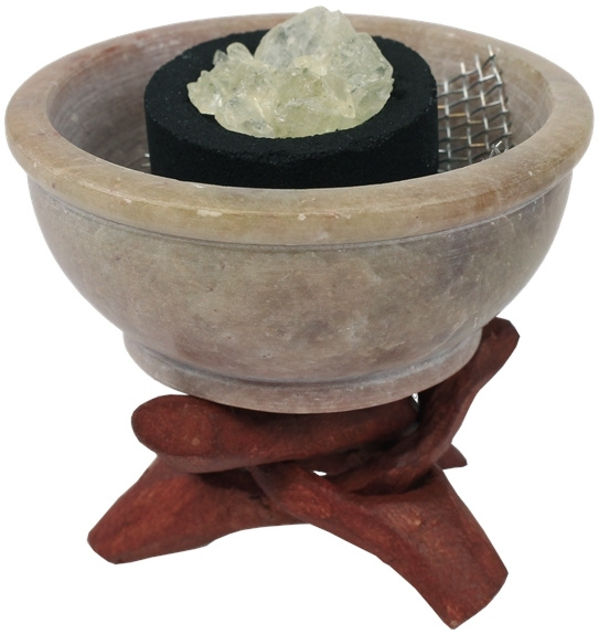Knjiga Brûle-encens pierre forme chaudron 