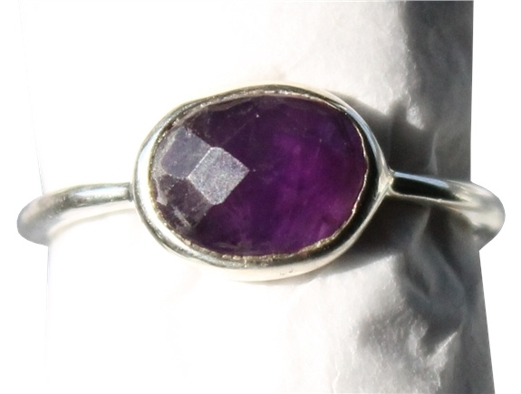 Knjiga Bague Améthyste Argent 925 Facettée T53 