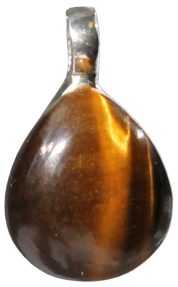 Knjiga Pendentif pierre bombée Oeil de tigre 
