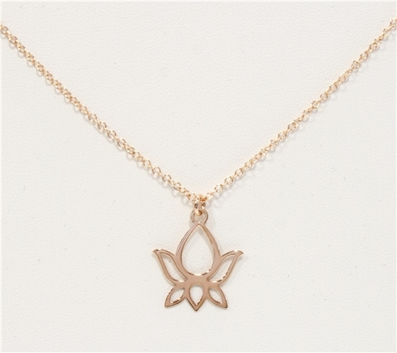 Kniha Collier Fleur de Lotus - Argent 925 plaqué Or rose 