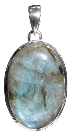 Knjiga Pendentif Labradorite Forme ovale Pierre sertie 